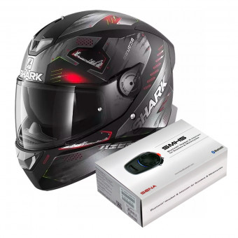 Integral Shark Skwal 2.2 Venger Mat KAR + Kit Bluetooth Sena SMH5