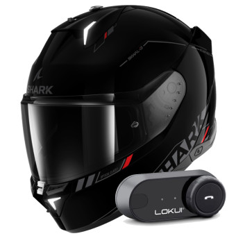 Integral Shark Skwal i3 Blank SP KAR + Kit Bluetooth Lokui K30