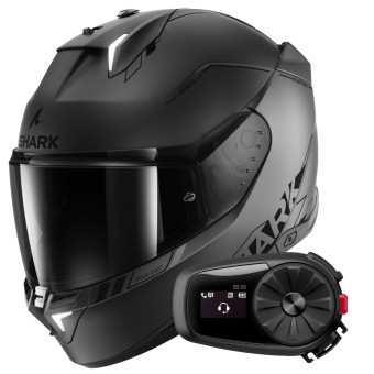 Casque Integral Shark Skwal i3 Blank SP Mat AKS + Kit Bluetooth 5S Casque Integral Shark Skwal i3 Blank SP Mat AKS + Kit Bluetooth 5S