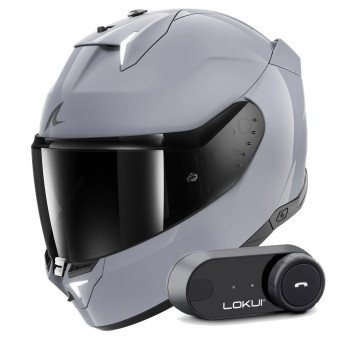 Casque Integral Shark Skwal i3 Dark Shadow Edition S05 + Kit Bluetooth Lokui K30 Casque Integral Shark Skwal i3 Dark Shadow Edition S05 + Kit Bluetooth Lokui K30