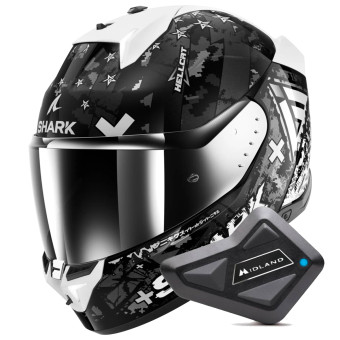 Integral Shark Skwal i3 Hellcat KUS + Kit Bluetooth BT Mini