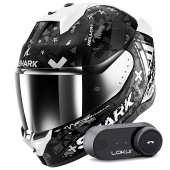 Integral Shark Skwal i3 Hellcat KUS + Kit Bluetooth Lokui K30