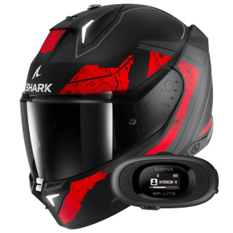 Integral Shark Skwal i3 Hellcat Mat KUR + Kit bluetooth 5R Lite Solo