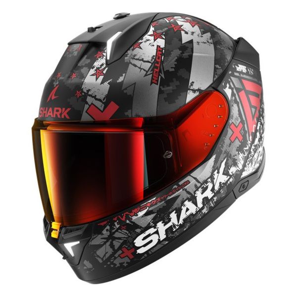 Shark Skwal i3 Hellcat Mat KUR + Kit bluetooth 5R Lite Solo