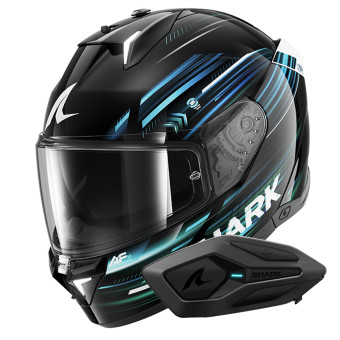 Casque Integral Shark Skwal i3 Light-Blur KBG + Kit Bluetooth Sena for Shark Solo Casque Integral Shark Skwal i3 Light-Blur KBG + Kit Bluetooth Sena for Shark Solo