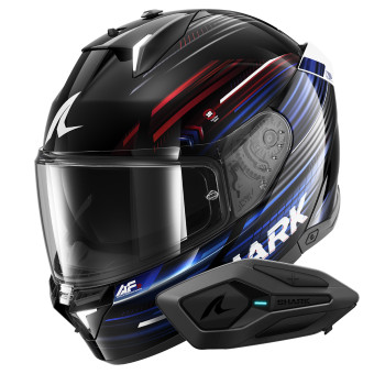 Casque Integral Shark Skwal i3 Light-Blur KRB + Kit Bluetooth Sena for Shark Solo Casque Integral Shark Skwal i3 Light-Blur KRB + Kit Bluetooth Sena for Shark Solo