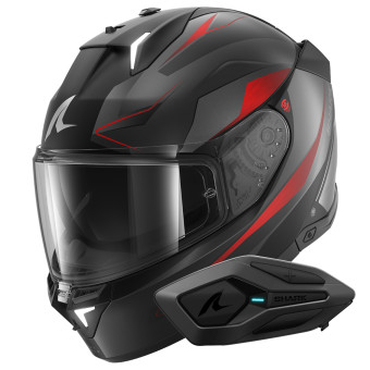 Casque Integral Shark Skwal i3 Mekarium Mat KAR + Kit Bluetooth Sena for Shark Solo Casque Integral Shark Skwal i3 Mekarium Mat KAR + Kit Bluetooth Sena for Shark Solo