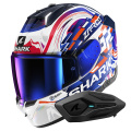 Pack Skwal i3 Replica Zarco GP De France WVB + Kit Bluetooth Sena for Shark S