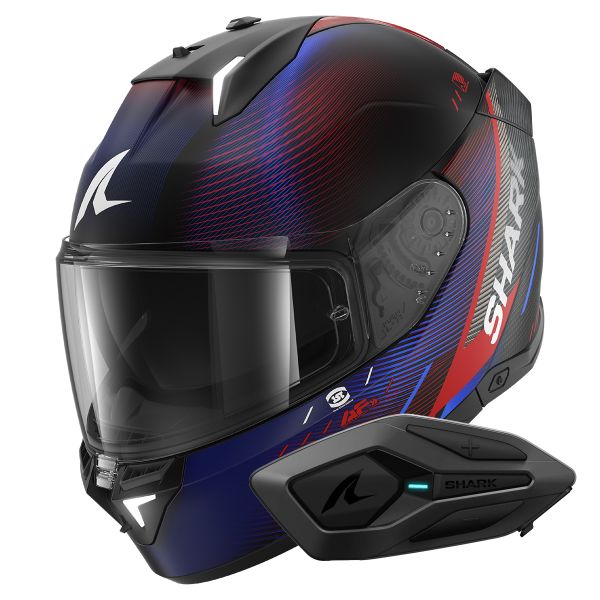 Integral Shark Skwal i3 Speed-Tech Mat KRB + Kit Bluetooth Sena for Shark Solo