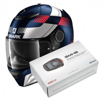 Integral Shark Spartan 1.2 Strad Mat BWR + Kit Bluetooth Sena SMH5