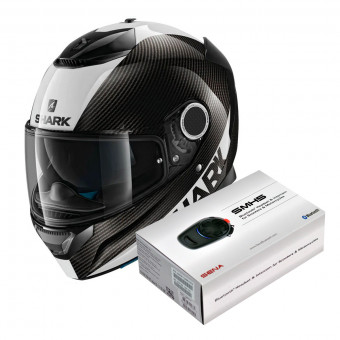 Integral Shark Spartan Carbon 1.2 Skin DWS + Kit Bluetooth Sena SMH5