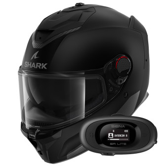 Integral Shark Spartan GT Pro Blank Mat KMA + Kit bluetooth 5R Lite Solo