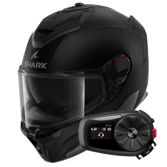 Integral Shark Spartan GT Pro Blank Mat KMA + Kit Bluetooth 5S Solo