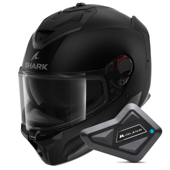 Integral Shark Spartan GT Pro Blank Mat KMA + Kit Bluetooth BT Mini