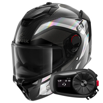 Casque Integral Shark Spartan GT Pro Ritmo Carbon DAI + Kit Bluetooth 5S Solo Casque Integral Shark Spartan GT Pro Ritmo Carbon DAI + Kit Bluetooth 5S Solo