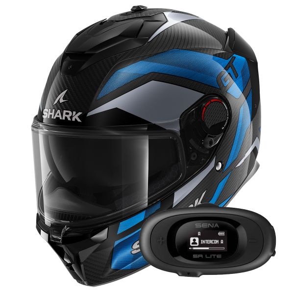 Integral Shark Spartan GT Pro Ritmo Carbon DBU + Kit bluetooth 5R Lite Solo