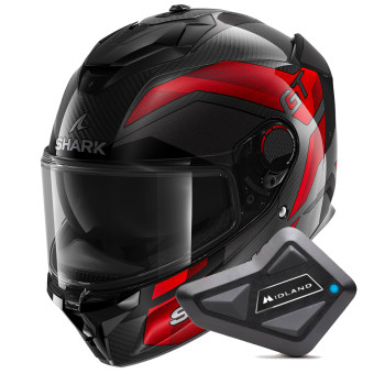 Integral Shark Spartan GT Pro Ritmo Carbon DRU + Kit Bluetooth BT Mini