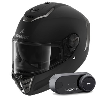 Integral Shark Spartan RS Blank Mat KMA + Kit Bluetooth Lokui K30