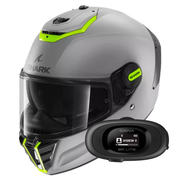 Integral Shark Spartan RS Blank Mat SP ESY + Kit bluetooth 5R Lite Solo