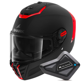 Integral Shark Spartan RS Blank Mat SP KOK + Kit Bluetooth BT Mini