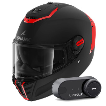 Integral Shark Spartan RS Blank Mat SP KOK + Kit Bluetooth Lokui K30