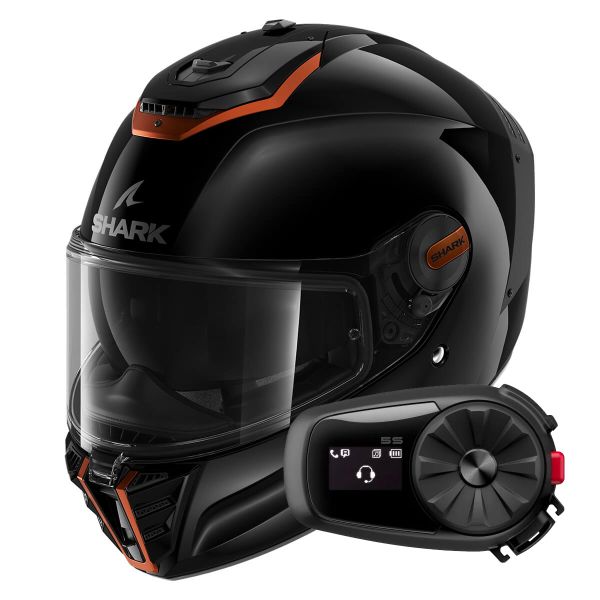 Integral Shark Spartan RS Blank SP KCK + Kit Bluetooth 5S Solo