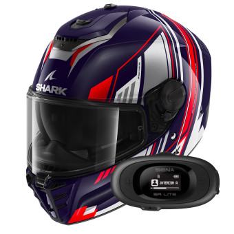 Casque Integral Shark Spartan RS Byhron BWU +Kit bluetooth 5R Lite Solo Casque Integral Shark Spartan RS Byhron BWU +Kit bluetooth 5R Lite Solo