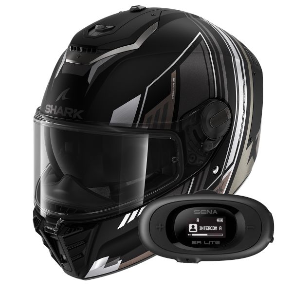 Integral Shark Spartan RS Byhron Mat KAU + Kit bluetooth 5R Lite Solo