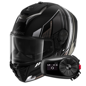 Integral Shark Spartan RS Byhron Mat KAU + Kit Bluetooth 5S Solo