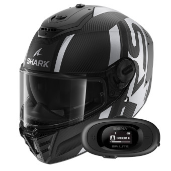 Integral Shark Spartan RS Carbon Shawn Mat DKS + Kit bluetooth 5R Lite Solo