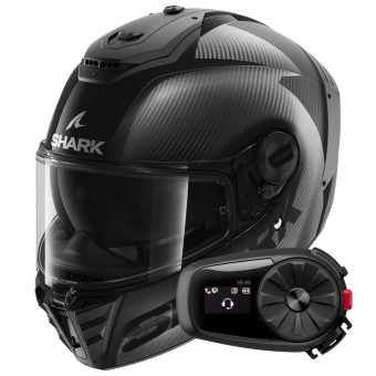 Integral Shark Spartan Rs Carbon Skin Visor In The Box Carbon DAD + Kit Bluetooth 5S So
