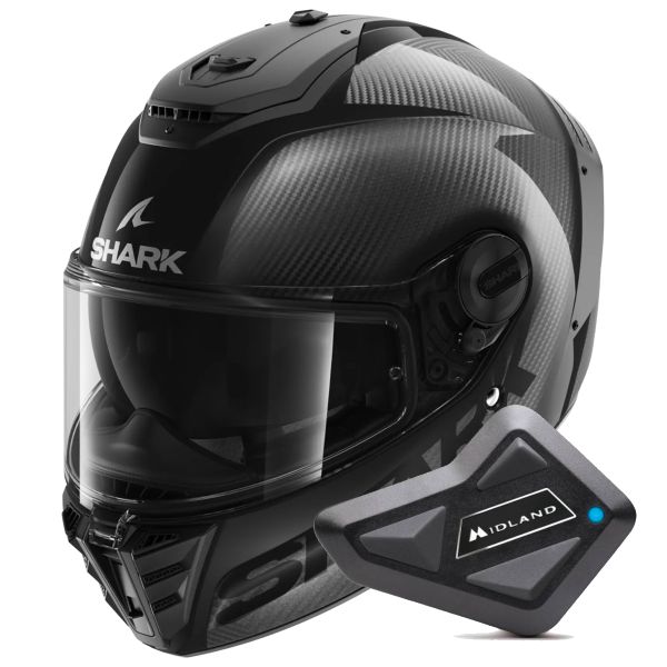 Integral Shark Spartan Rs Carbon Skin Visor In The Box Carbon DAD + Kit Bluetooth BT Mi Integral Shark Spartan Rs Carbon Skin Visor In The Box Carbon DAD + Kit Bluetooth BT Mi