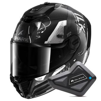 Integral Shark Spartan RS Carbon Xbot DAS + Kit Bluetooth BT Mini