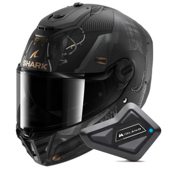 Casque Integral Shark Spartan RS Carbon Xbot Mat DAC + Kit Bluetooth BT Mini Casque Integral Shark Spartan RS Carbon Xbot Mat DAC + Kit Bluetooth BT Mini