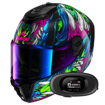 Integral Shark Spartan RS Shaytan KGV + Kit bluetooth 5R Lite Solo