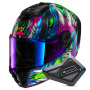 Casque Integral Shark Spartan RS Shaytan KGV + Kit Bluetooth BT Mini