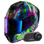 Casque Integral Shark Spartan RS Shaytan KGV + Kit Bluetooth Lokui K30