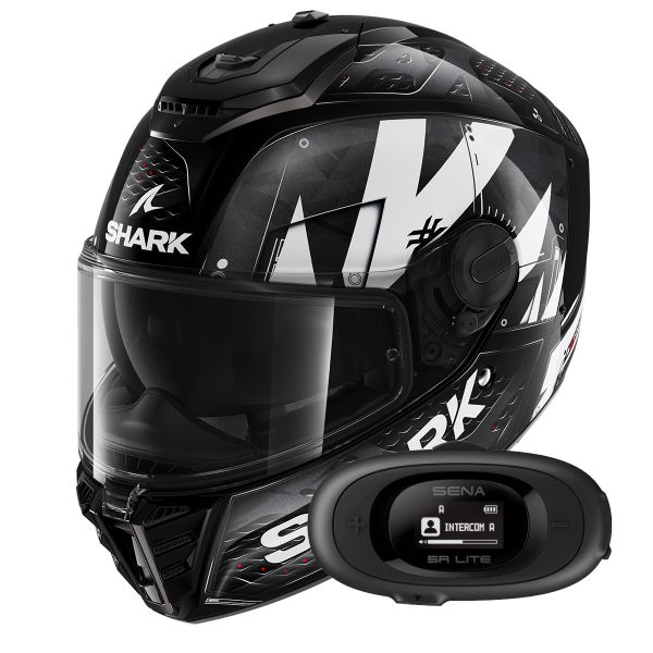 Integral Shark Spartan RS Styngrey KWA + Kit bluetooth 5R Lite Solo