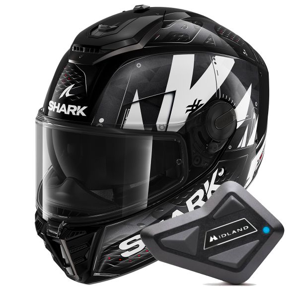 Integral Shark Spartan RS Styngrey KWA + Kit Bluetooth BT Mini