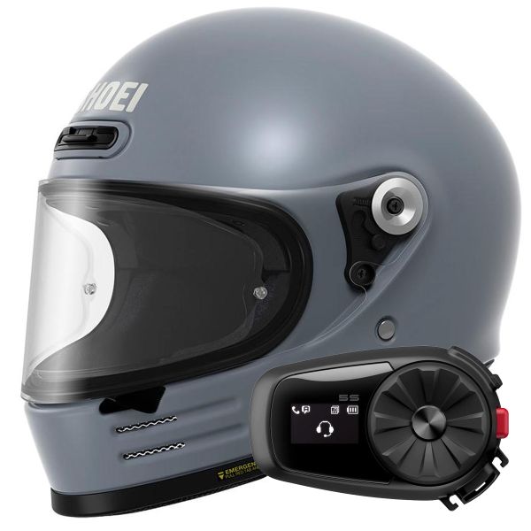 Integral Shoei Glamster 06 Basalt Grey + Bluetooth Kit 5S Solo Integral Shoei Glamster 06 Basalt Grey + Bluetooth Kit 5S Solo