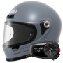Casque Integral Shoei Glamster 06 Basalt Grey + Bluetooth Kit 5S Solo