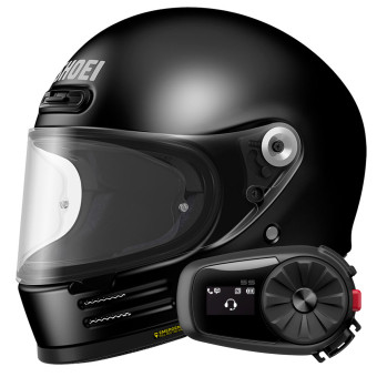Integral Shoei Glamster 06 Black + Kit Bluetooth 5S Solo