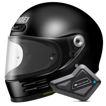 Integral Shoei Glamster 06 Black + Kit Bluetooth BT Mini