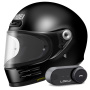 Casque Integral Shoei Glamster 06 Black + Bluetooth-Kit Lokui K30