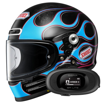 Integral Shoei Glamster 06 Blast TC2 + Kit bluetooth 5R Lite Solo