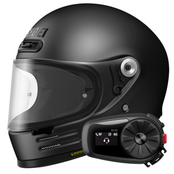 Casque Integral Shoei Glamster 06 Matt Black + Kit Bluetooth 5S Solo Casque Integral Shoei Glamster 06 Matt Black + Kit Bluetooth 5S Solo