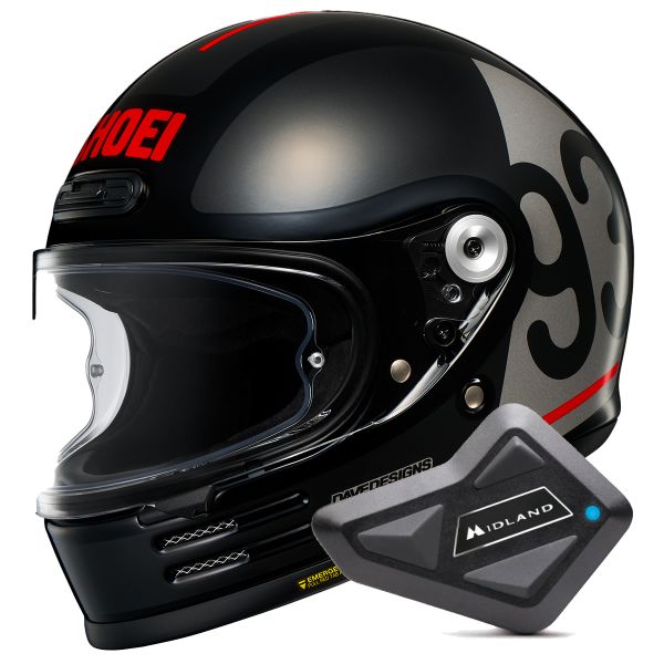 Integral Shoei Glamster 06 MM93 Collection Classic TC5 + Bluetooth Kit BT Mini Integral Shoei Glamster 06 MM93 Collection Classic TC5 + Bluetooth Kit BT Mini