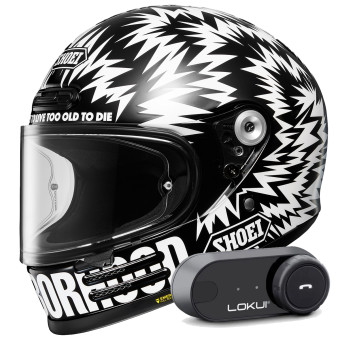 Integral Shoei Glamster 06 Neighborhood X DSC TC5 + Kit Bluetooth Lokui K30