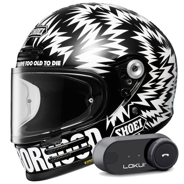 Integral Shoei Glamster 06 Neighborhood X DSC TC5 + Bluetooth-Kit Lokui K30