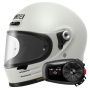 Casque Integral Shoei Glamster 06 Off White + Bluetooth Kit 5S Solo